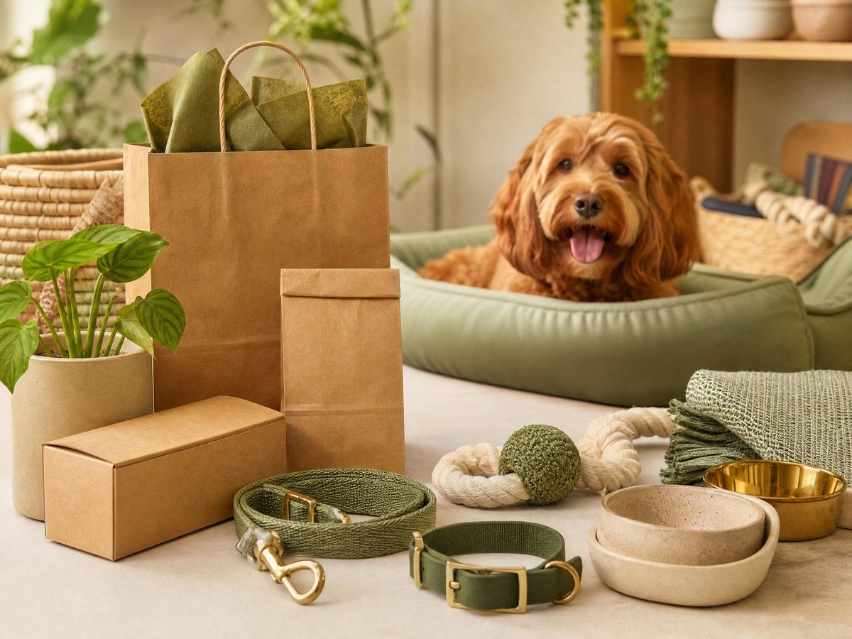 Thoughtfully arranged pet supplies